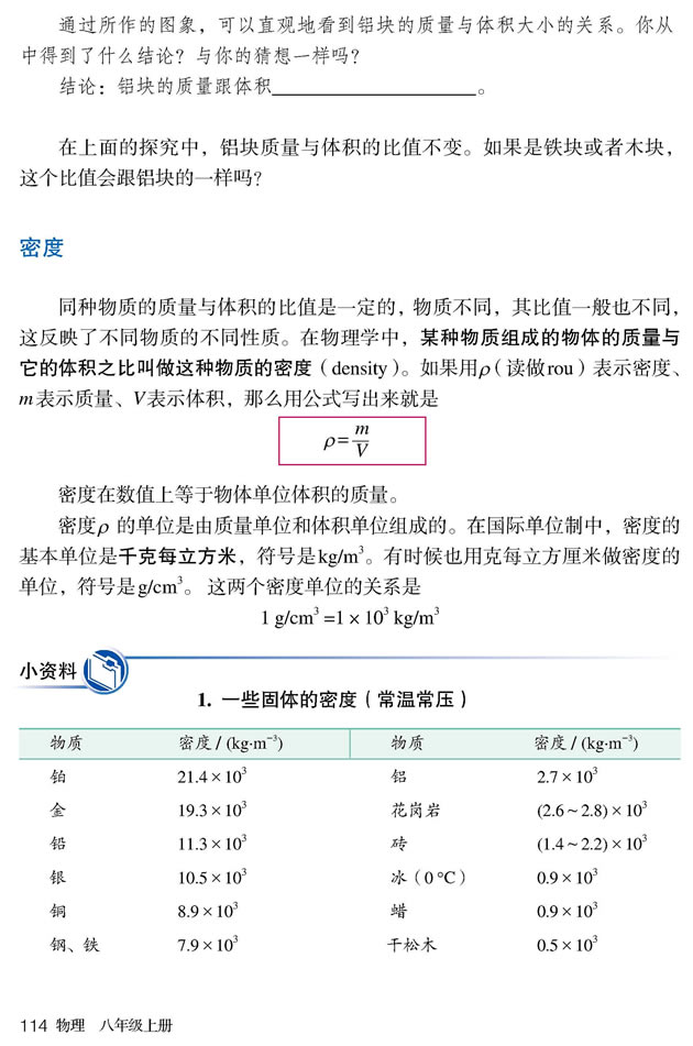 第2节 密度(第114页)