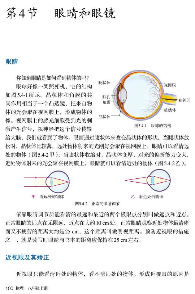 第4节 眼睛和眼镜(第100页)