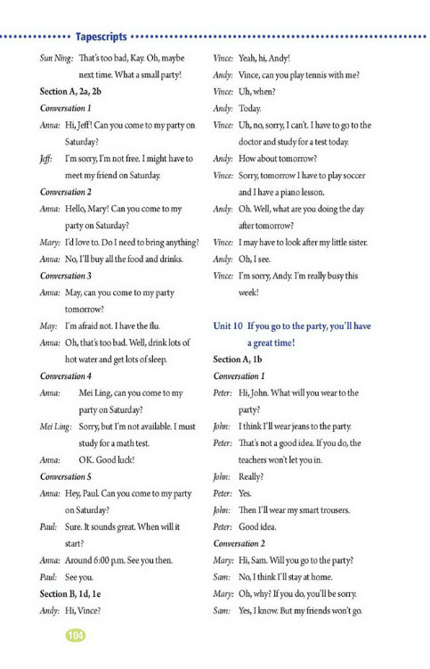 Tapescripts(第104页)