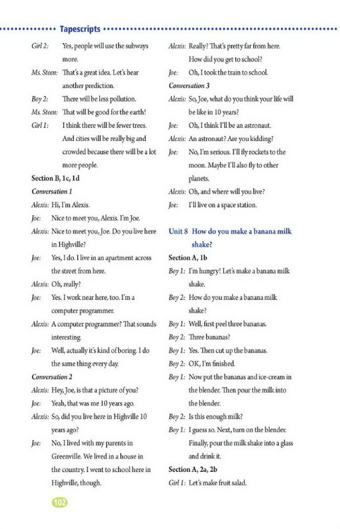 Tapescripts(第102页)