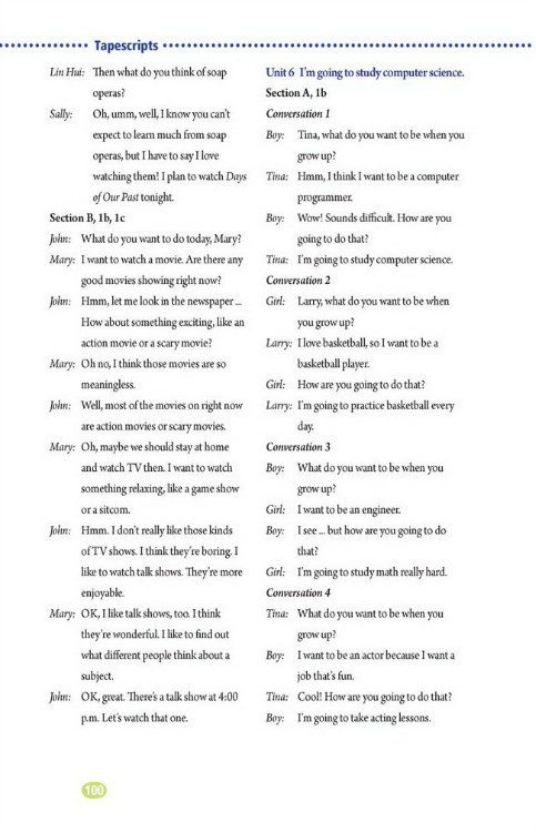 Tapescripts(第100页)