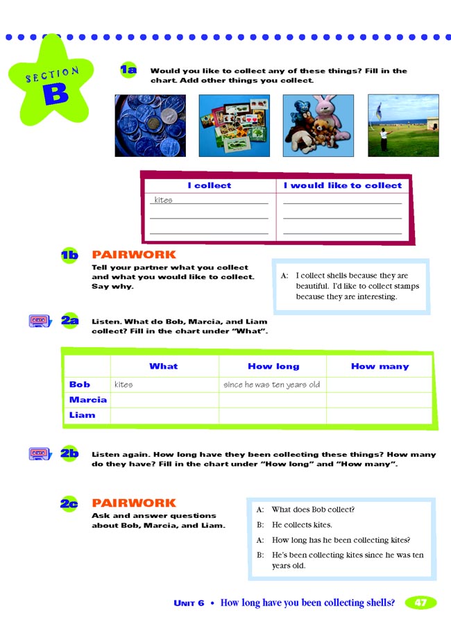 Unit 6 How long have you been collecting shells?(第47页)