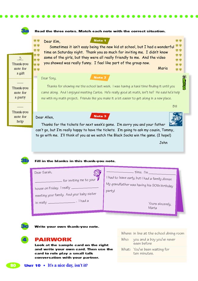 Unit 10 It’s a nice day, isn’t it?(第80页)
