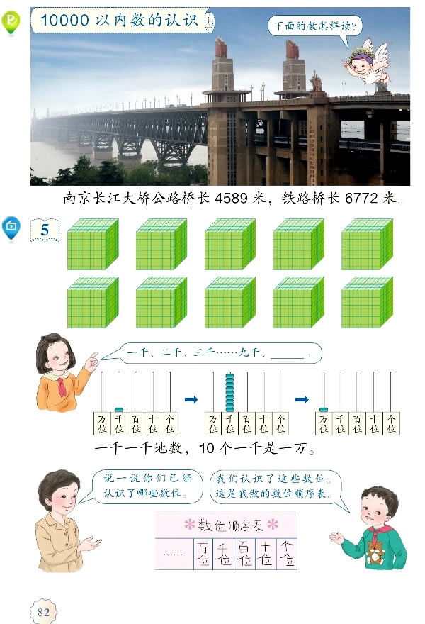7 万以内数的认识(第82页)