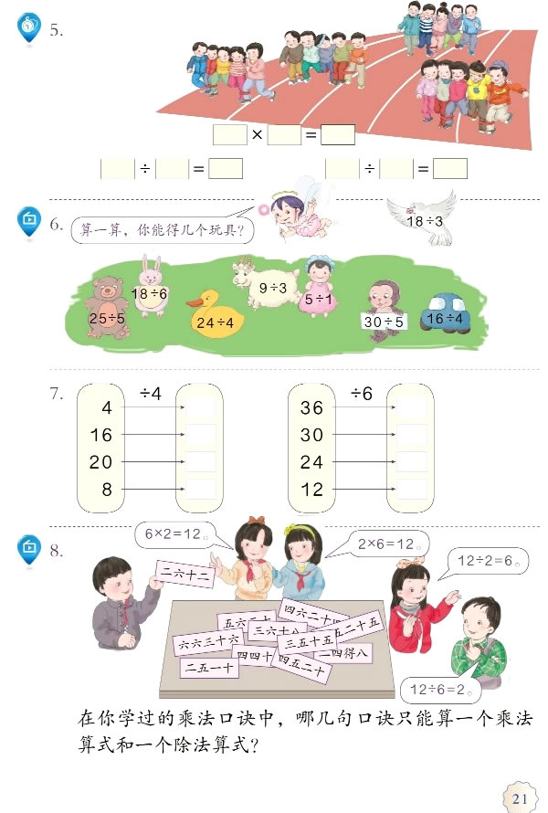 2 表内除法（一）(第21页)