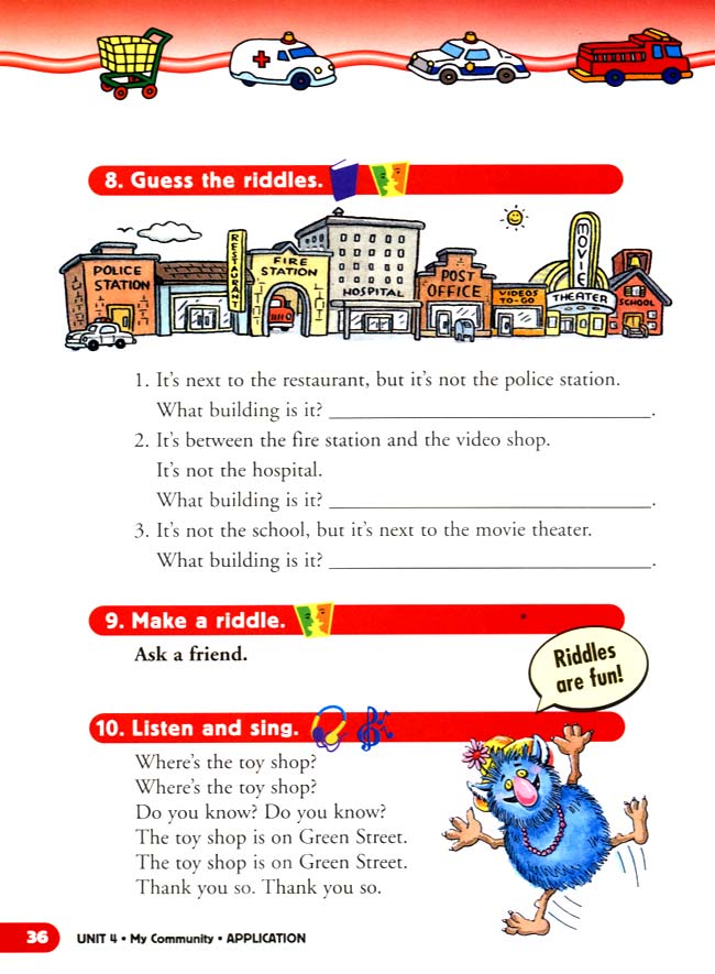 unit 4 My Community(第36页)