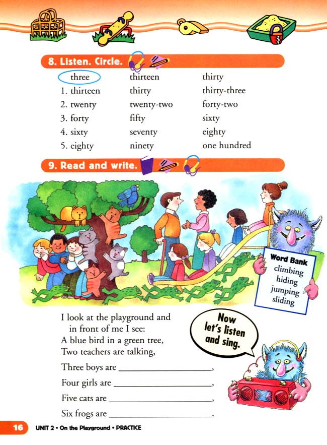 unit 2 On the Playground(第16页)