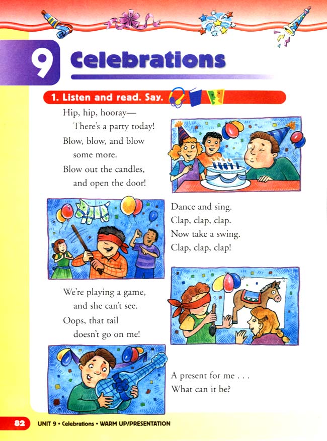 unit 9 Celebrations(第82页)
