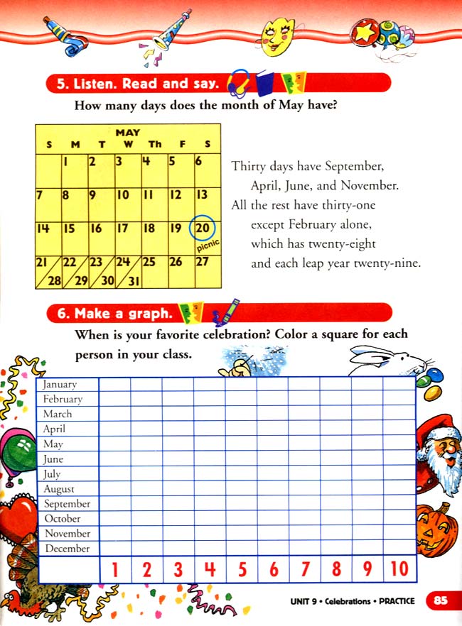 unit 9 Celebrations(第85页)
