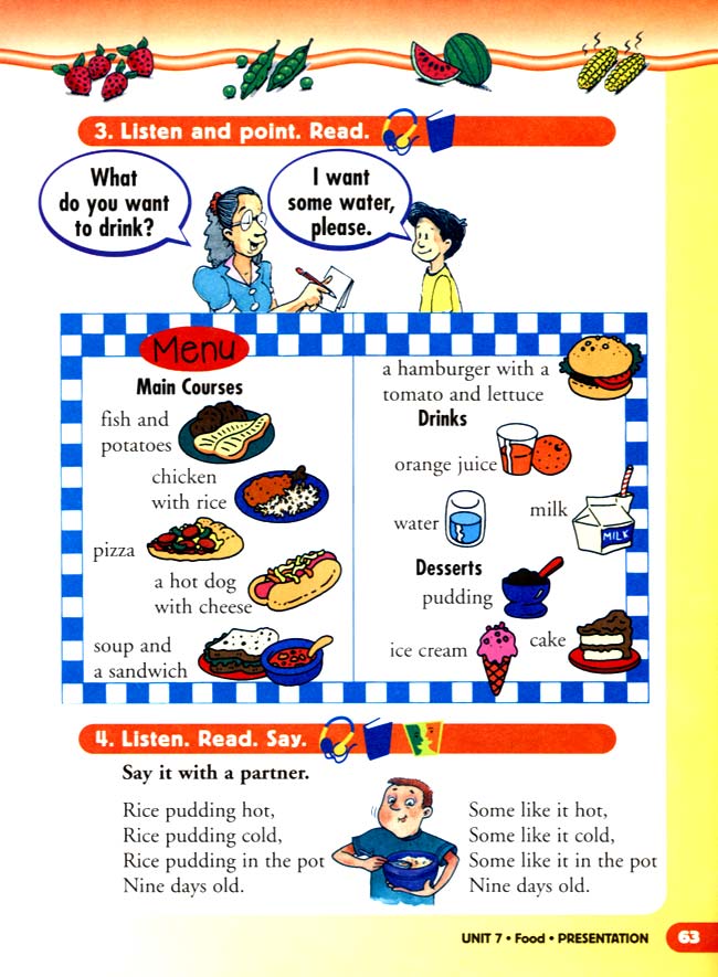 unit 7 Food(第63页)