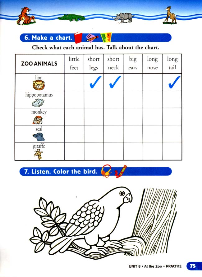 unit 8 At the Zoo(第75页)