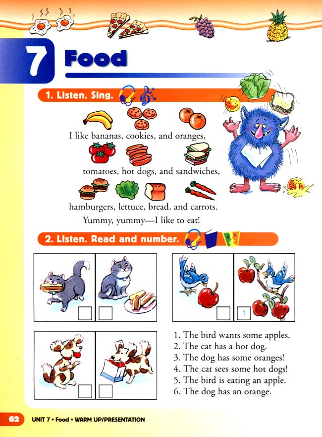 unit 7 Food(第62页)