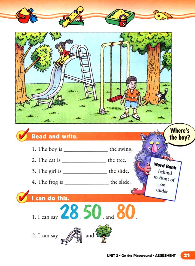 unit 2 On the Playground(第21页)
