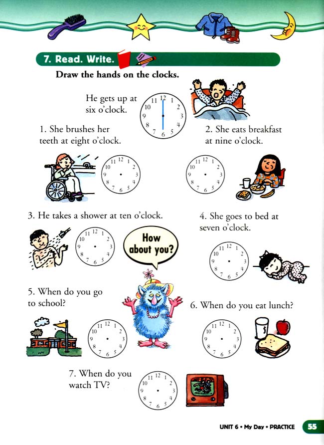 unit 6 My Day(第55页)