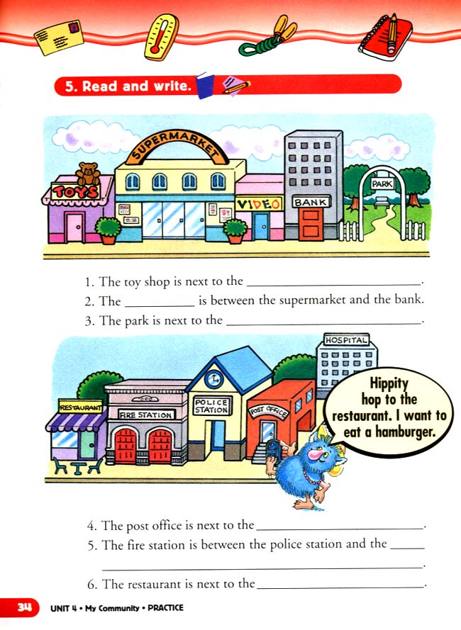 unit 4 My Community(第34页)