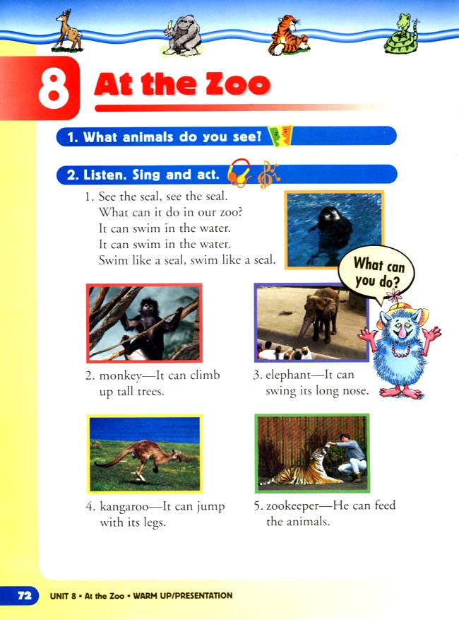 unit 8 At the Zoo(第72页)