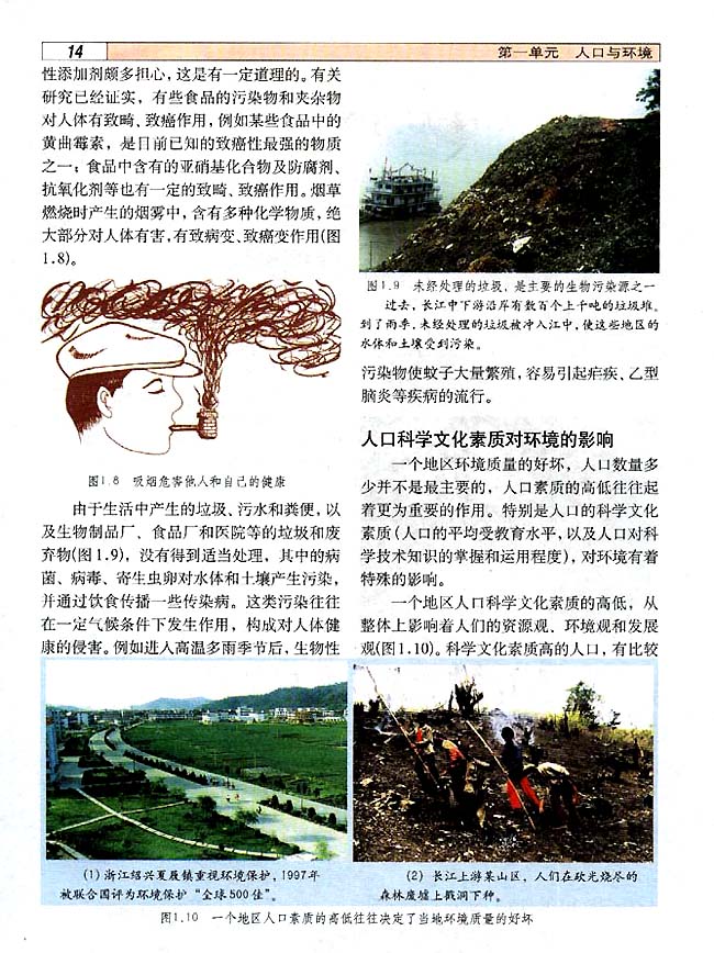 1．4 人口素质与环境(第14页)