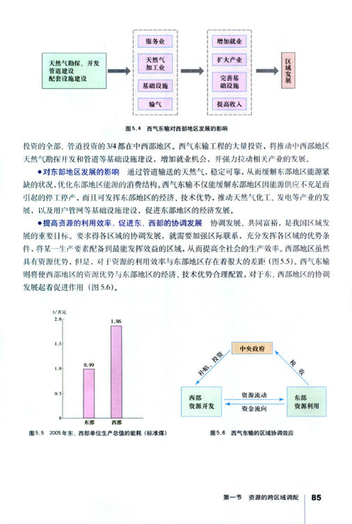 第一节 资源的跨区域调配──以我国西气东输为例(第85页)