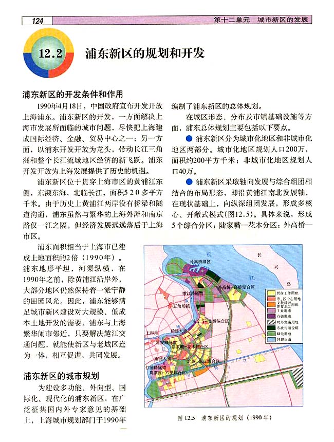 12．2 浦东新区的规划与开发(第124页)