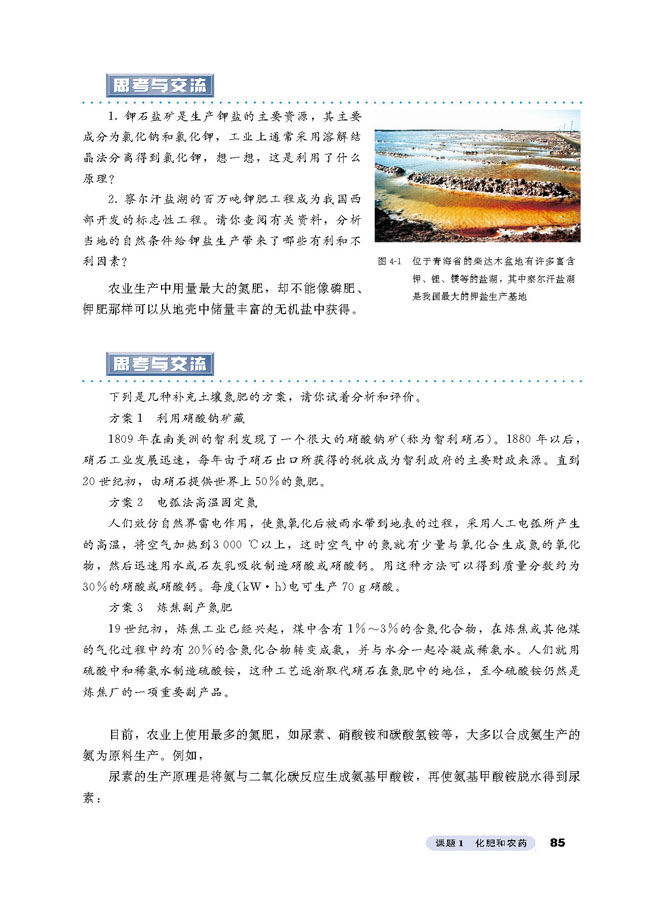 课题1 化肥和农药(第85页)