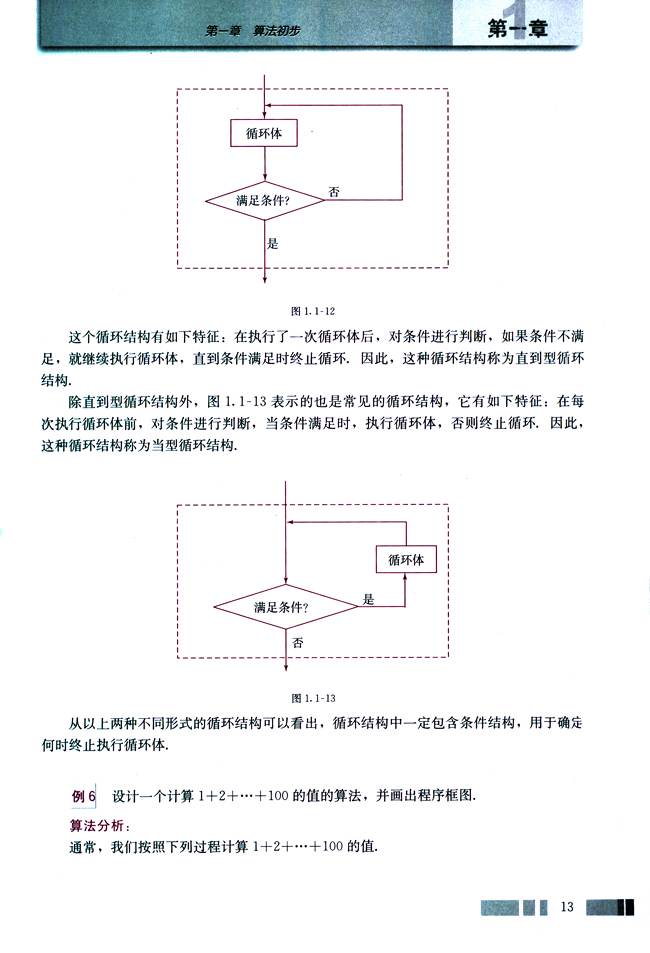 1.1 算法与程序框图(第13页)