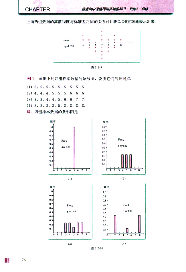 2.2 用样本估计总体(第76页)