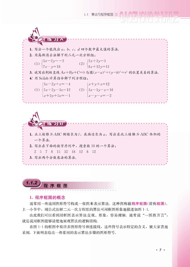 1.1.2 程序框图(第7页)