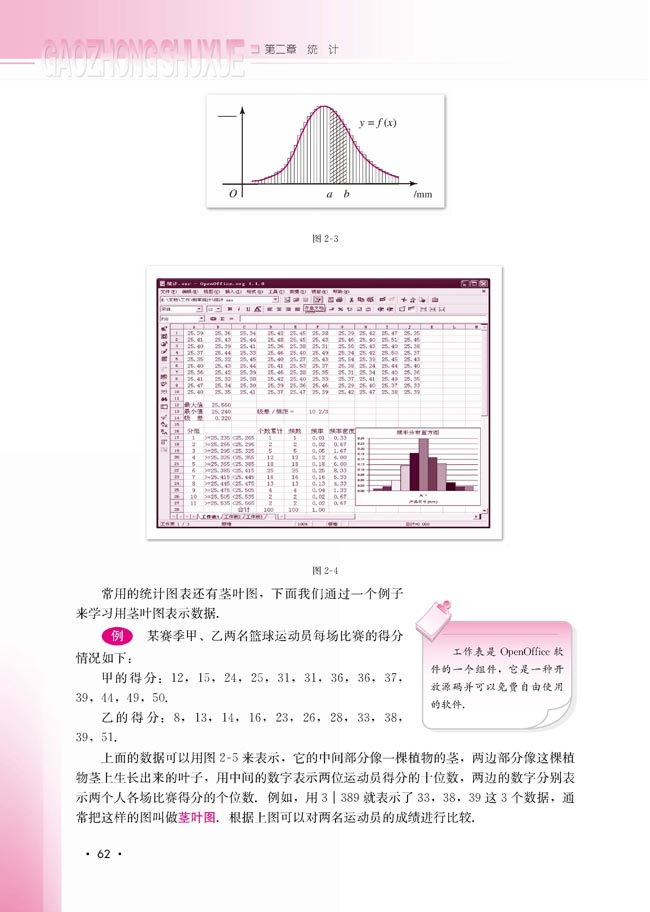 2.2.1 用样本的频率分布估计总体的分布(第62页)
