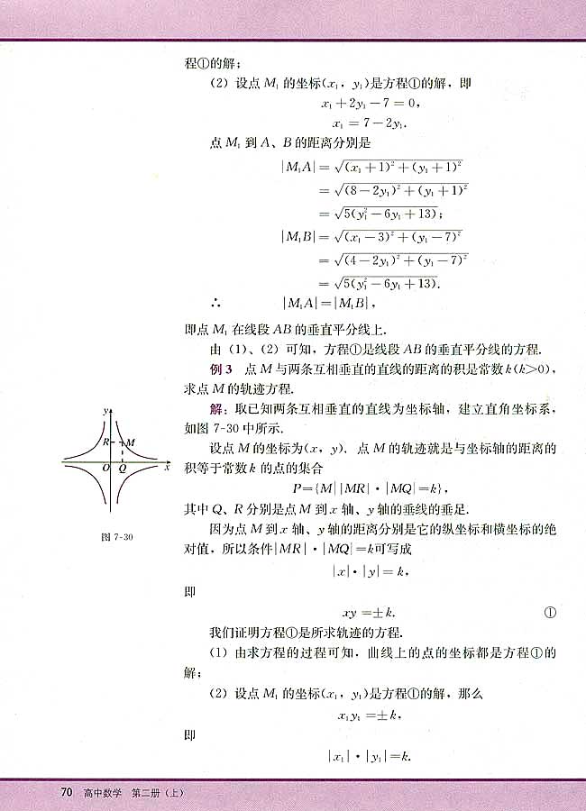 7．5 曲线和方程(第70页)