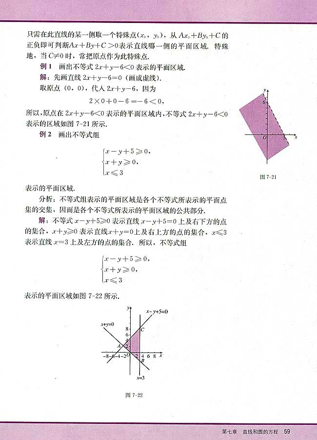7．4 简单的线性规划(第59页)