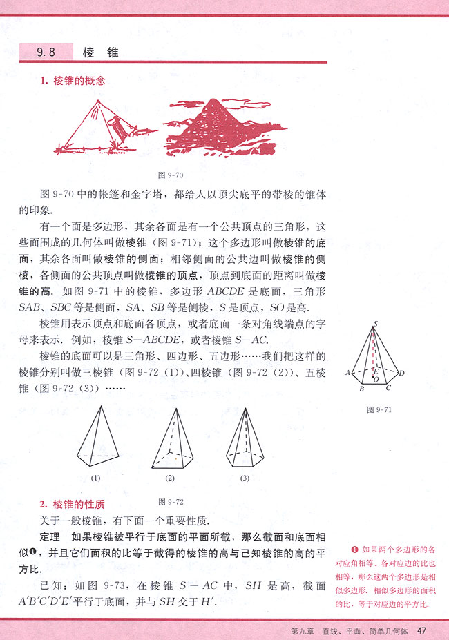 9．8 棱锥(第47页)