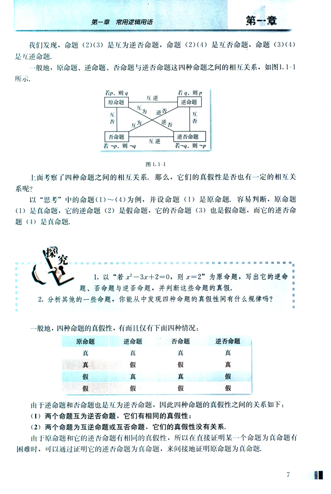 1.1 命题及其关系(第7页)