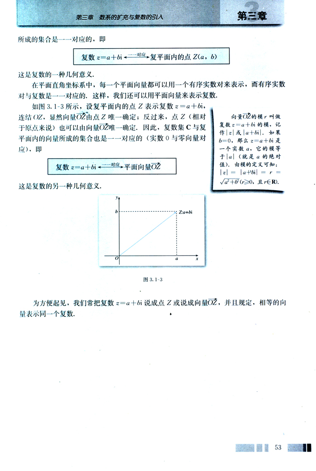 3.1 数系的扩充和复数的概念(第53页)