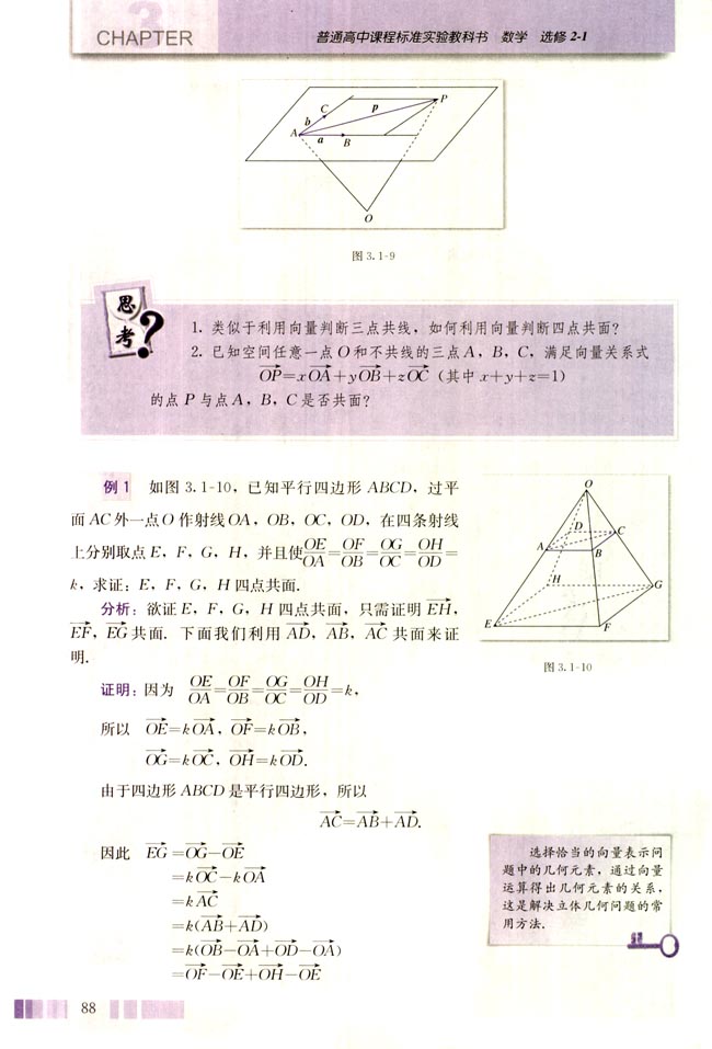3.1 空间向量及其运算(第88页)