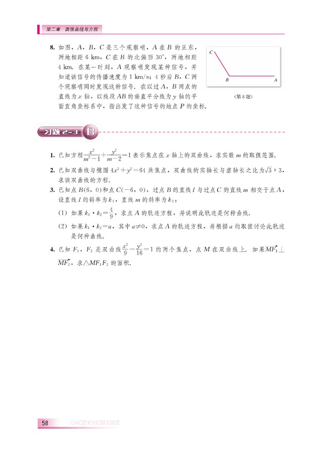 2.3.2 双曲线的几何性质(第58页)