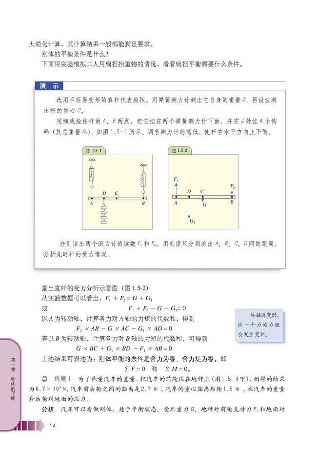 第5节 刚体平衡的条件(第14页)