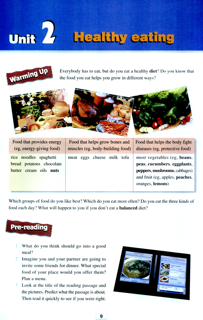 Unit 2 Healthy eating(第9页)