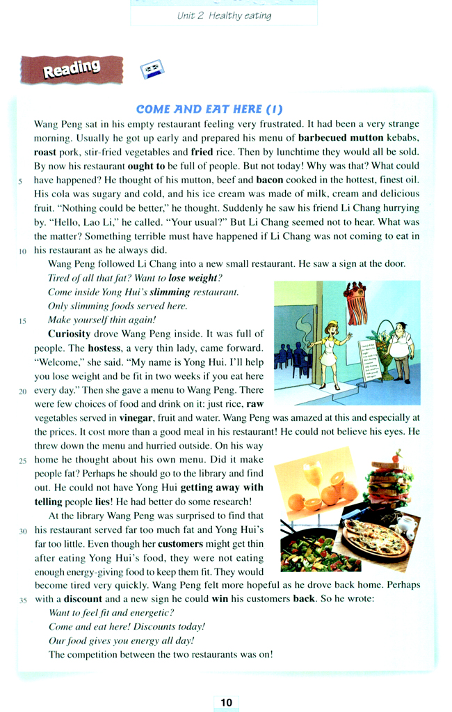 Unit 2 Healthy eating(第10页)