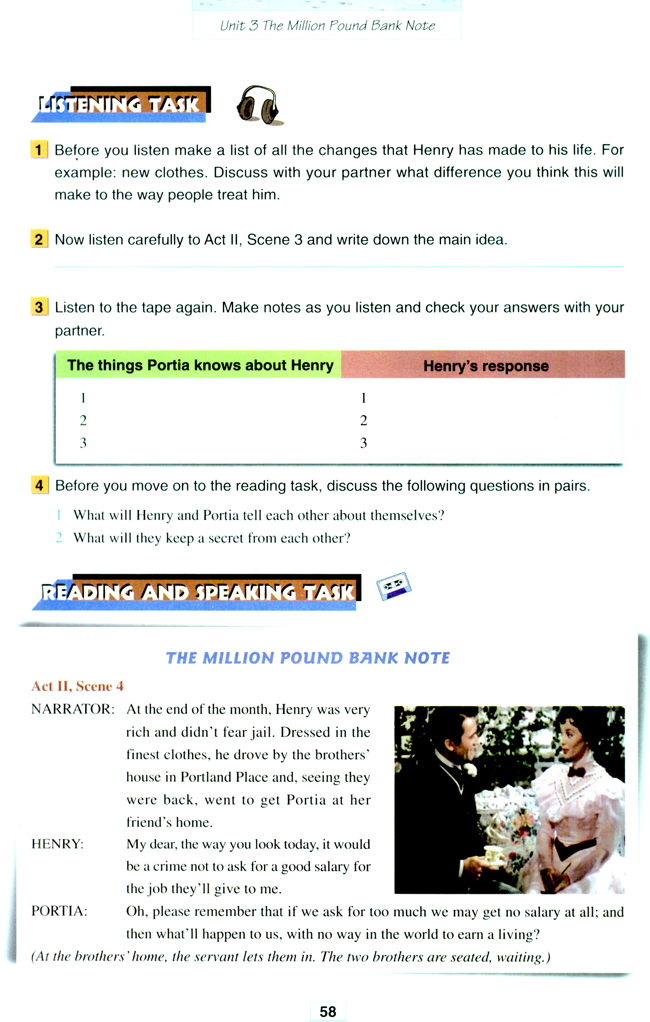 Unit 3 The Million Pound Bank Note(第58页)