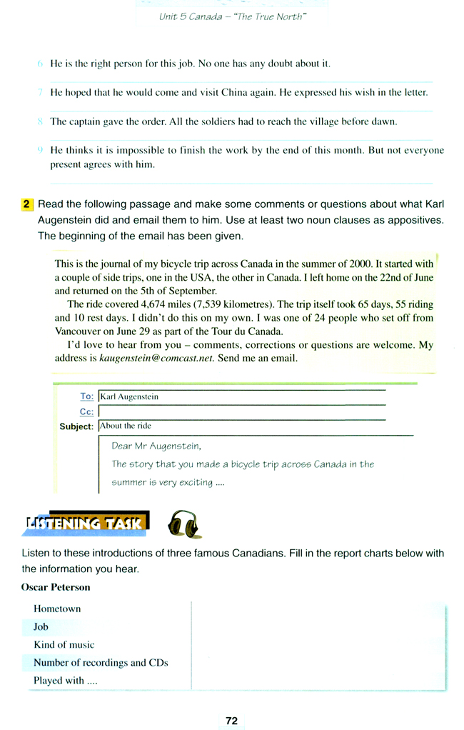 Unit 5 Canada―“The True North”(第72页)