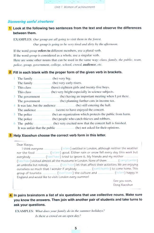 Unit 1 Women of achievement(第5页)