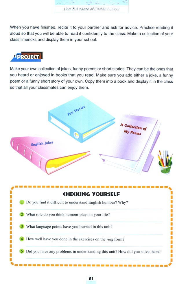 Unit 3 A taste of English humour(第61页)