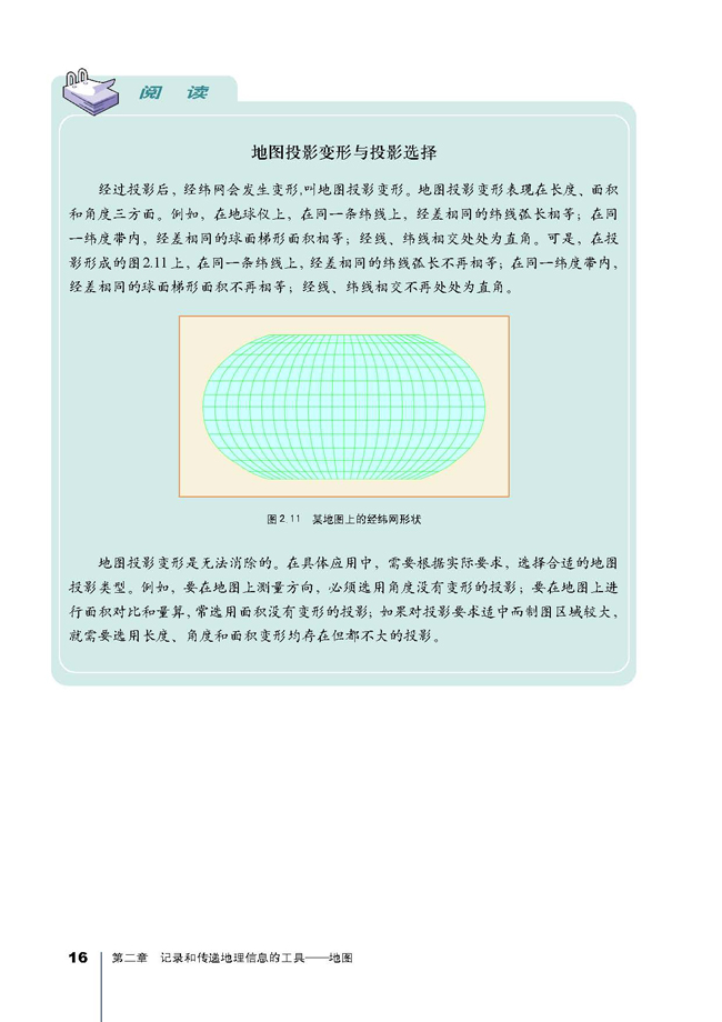 第一节 地图和地图投影(第16页)