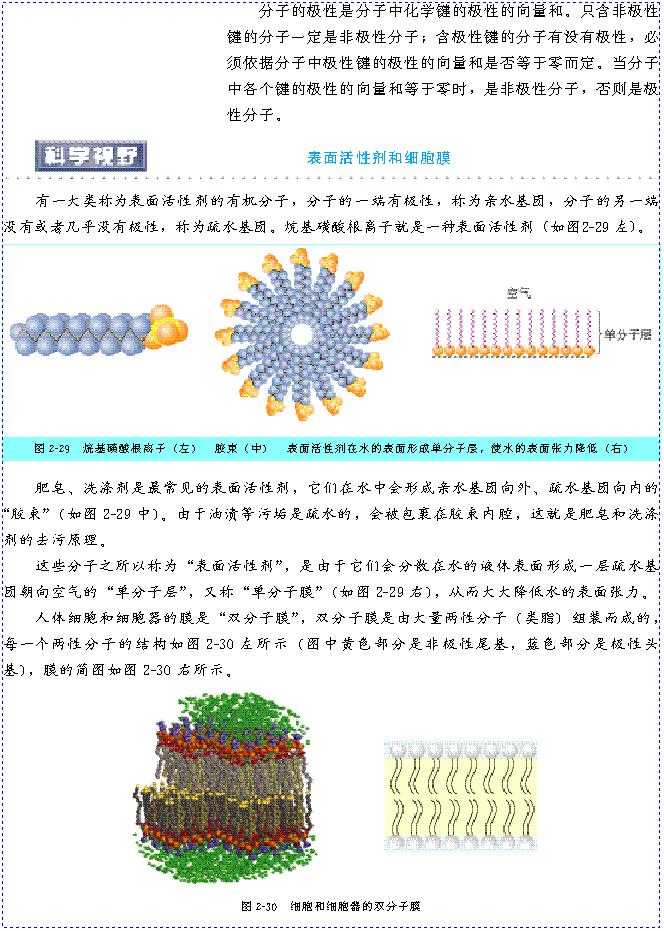 &nbsp;&nbsp;第三节 分子的性质(第49页)