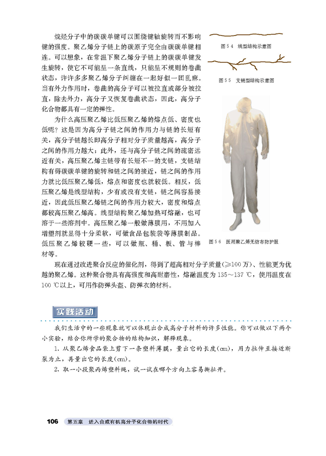 2 应用广泛的高分子材料(第106页)