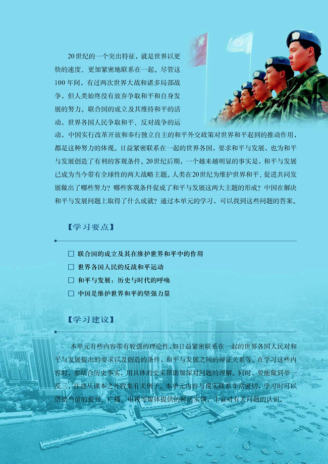 第六单元 和平与发展(第141页)