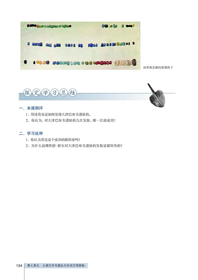 第2课 大津巴布韦遗址的发掘(第134页)