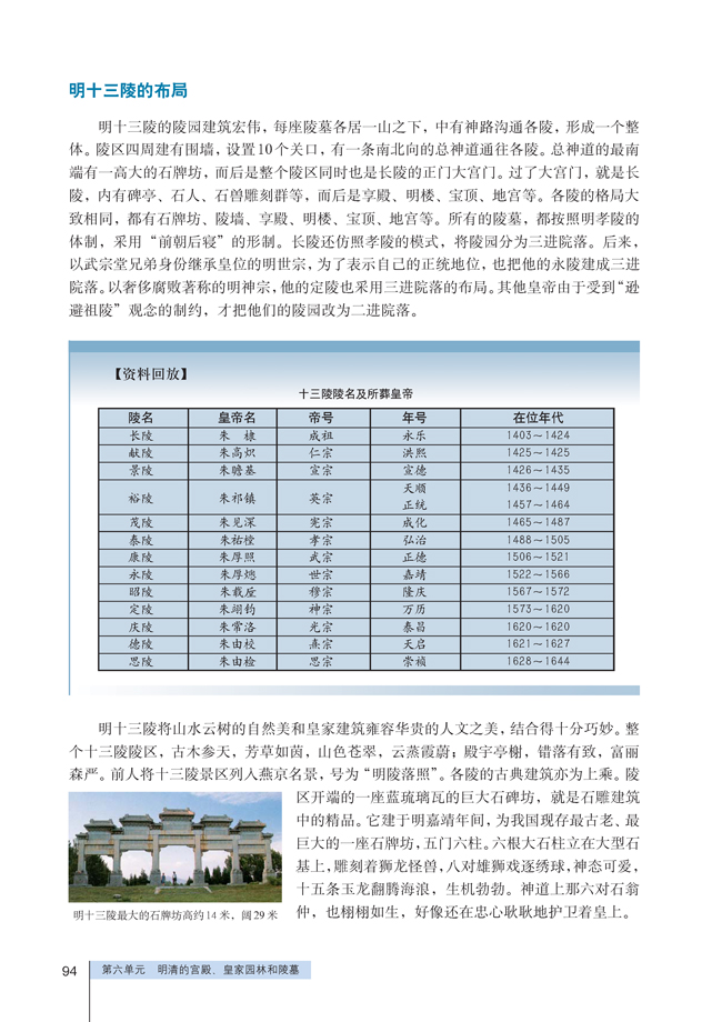 4 宏伟壮观的明十三陵(第94页)