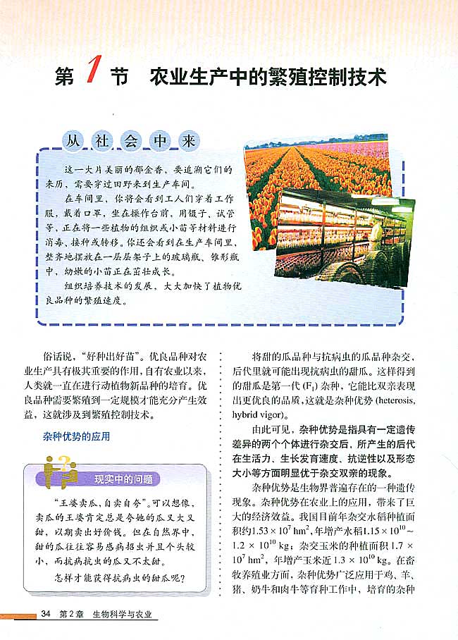 第1节 农业生产中繁殖控制技术(第34页)