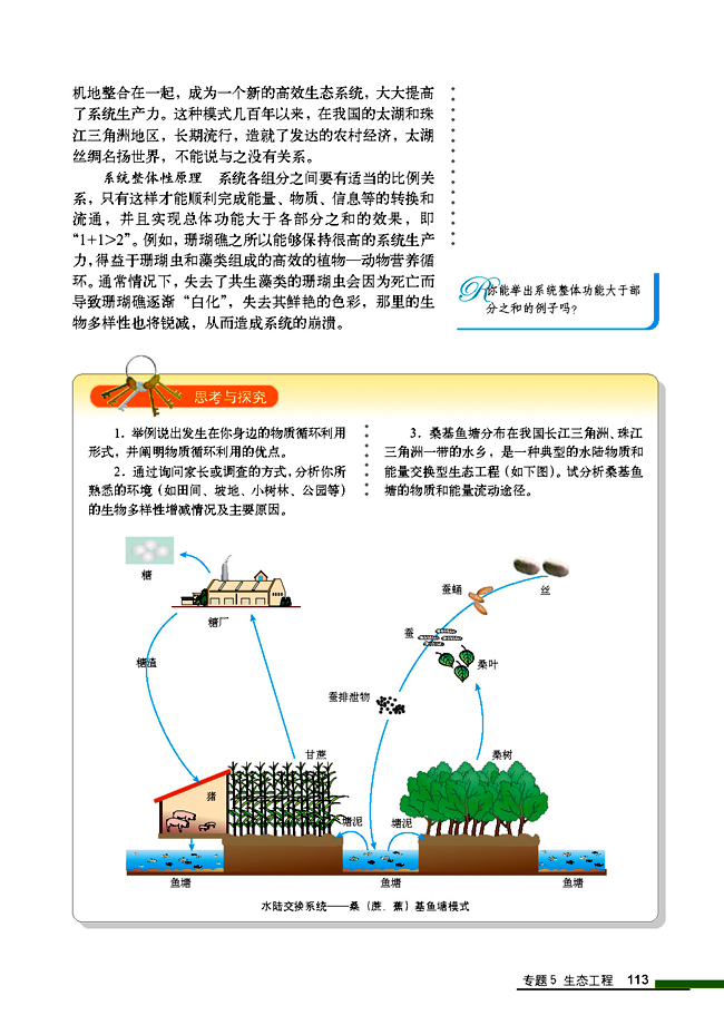 5.1 生态工程的基本原理(第113页)